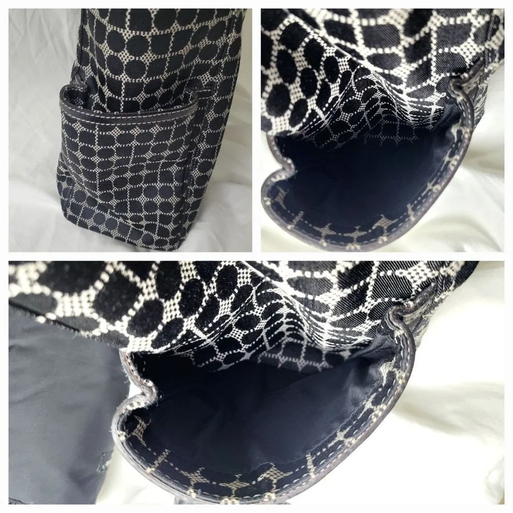 Kate Spade Dot Noel Black Canvas Large Tote Diaper Bag, and more